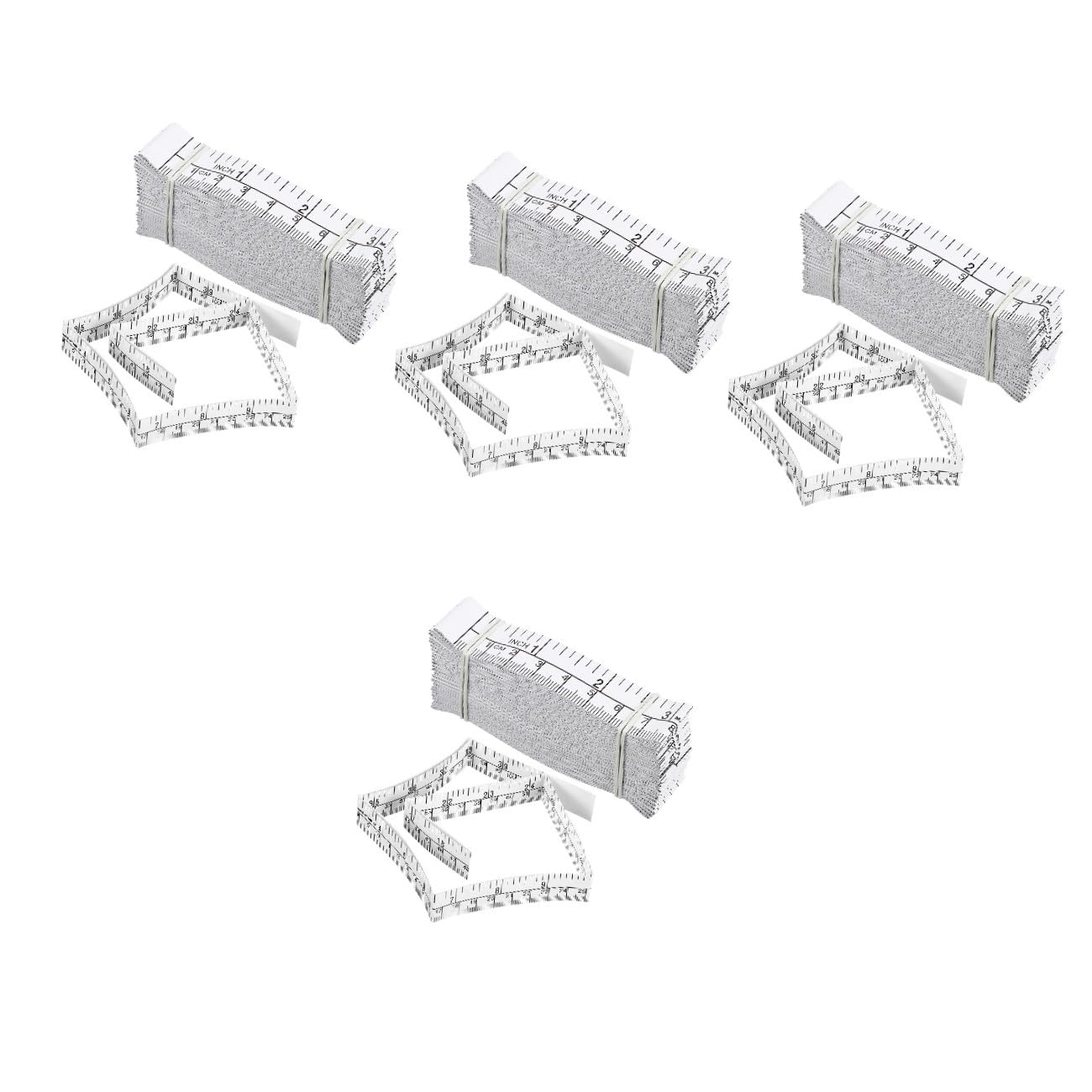 NUOBESTY 4 Set Carta Per Misurazione Ferite Strumenti Misurazione Per Corpo E Chiara 25 Pezzi * 4