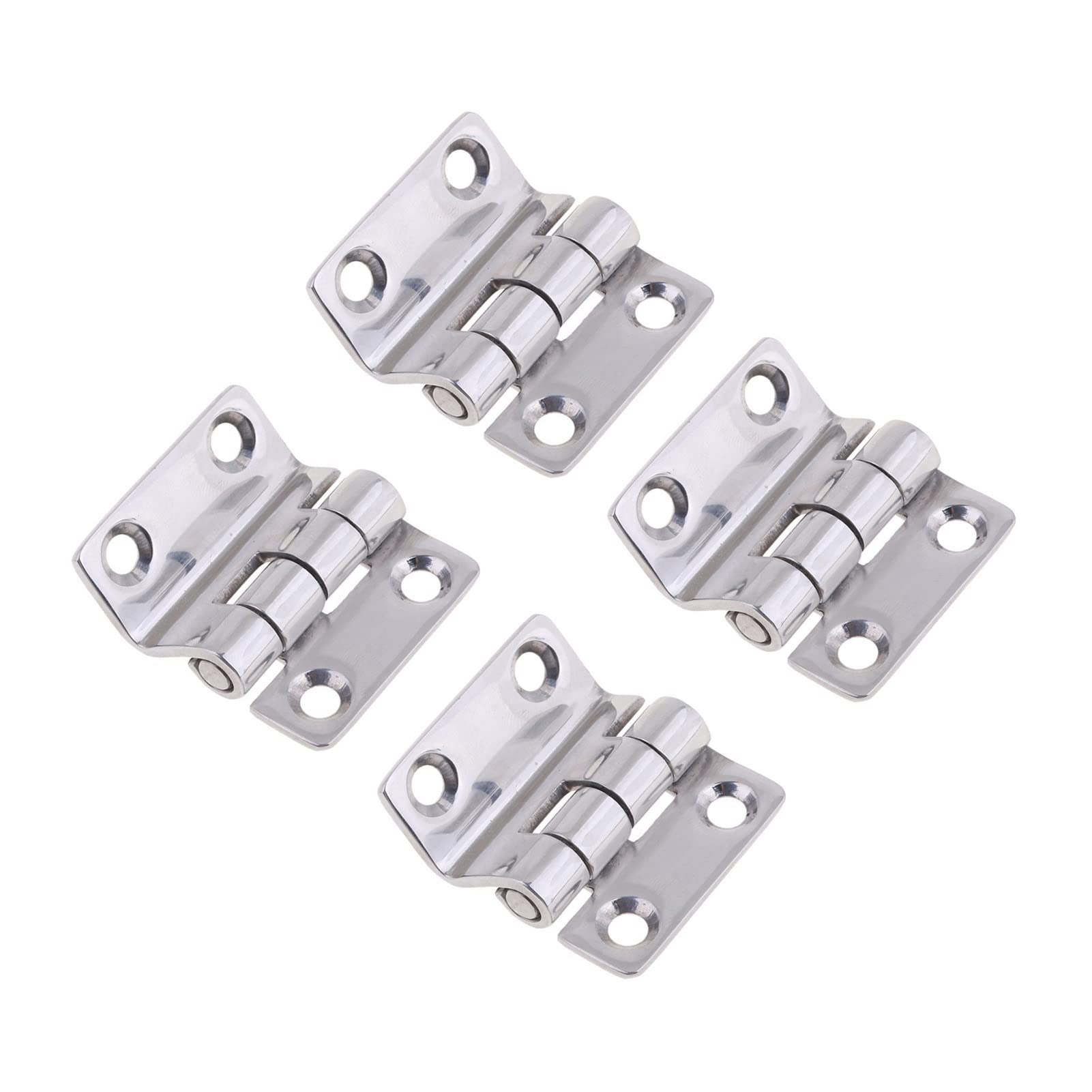 2 Pieces of 304 Stainless Steel Folding Boat Door Hinges for Boats, Suitable for, RVs, Etc
