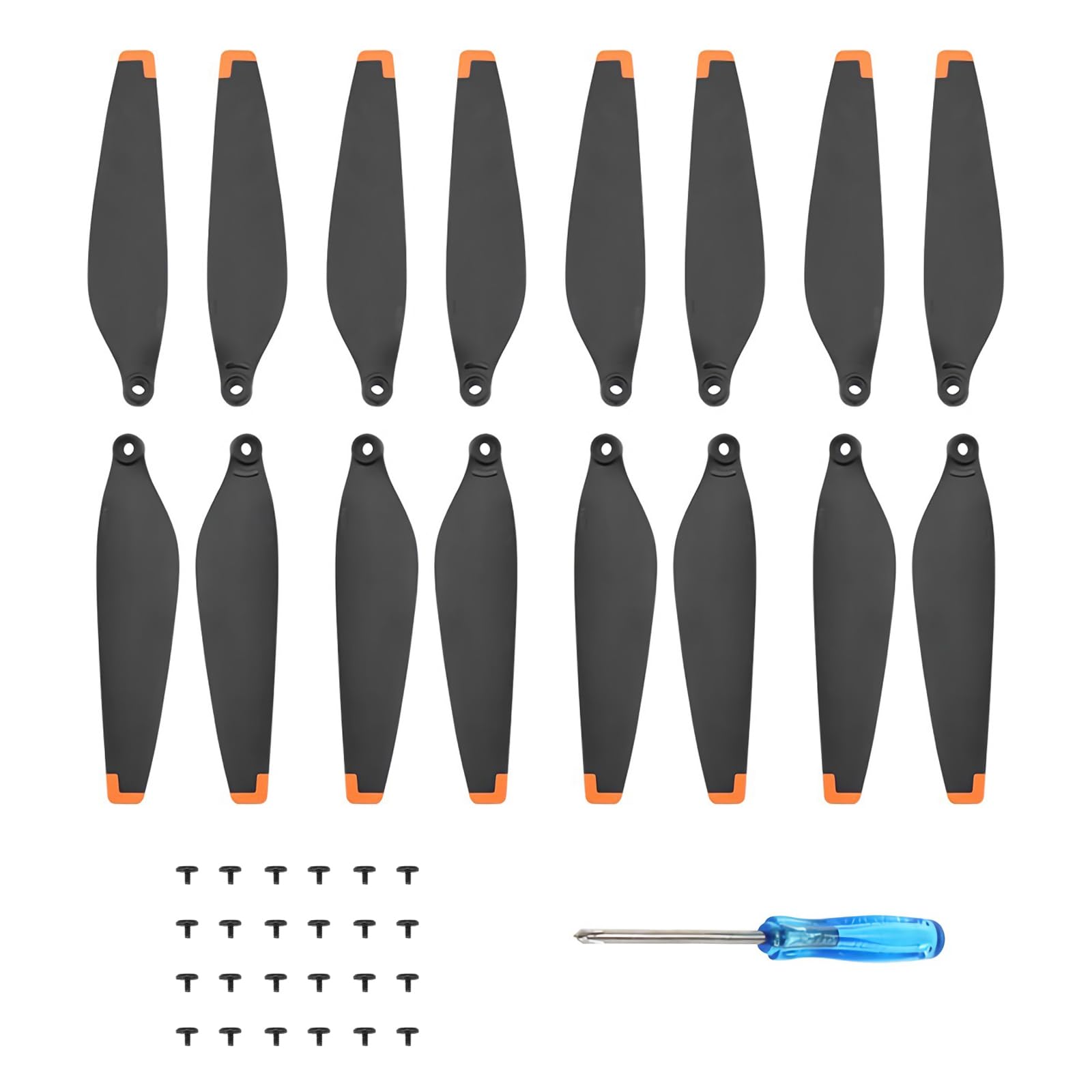 16 unidades Mini 4 Pro hélices, para DJI Mini 4 Pro Replacement Blades, Mini 4 Pro Drone Spare Airscrew Parts, Replacement Props, Light in Weight, Low Noise, Stable Flight DJI Mini 4 Pro Accessories