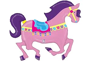 Glow in the Dark Carousel Super Shape Balloon for Halloween