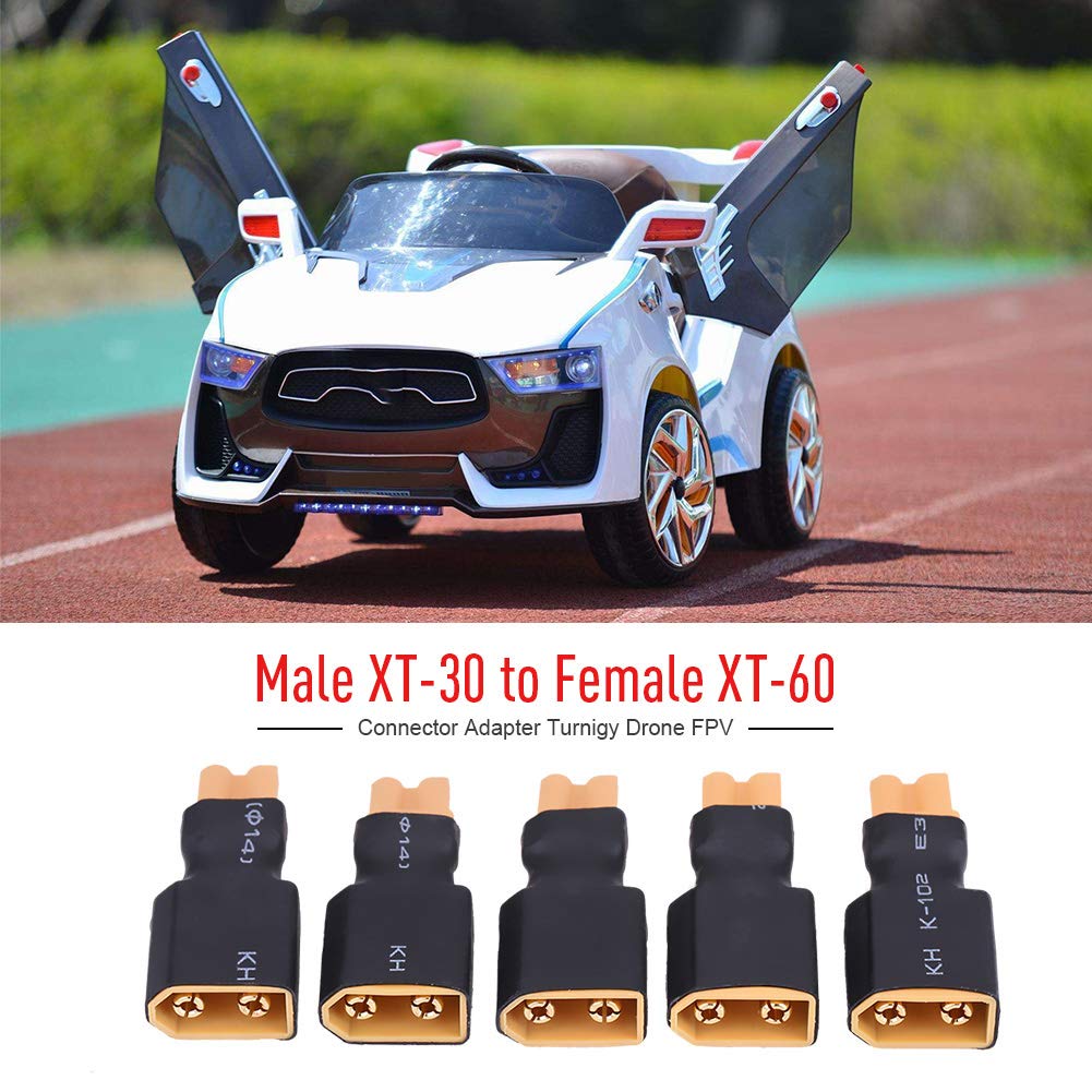 4-Packs XT60 Femelle à EC3 Plug Adaptateur mâle Connecteur sans Fil pour RC FPV Drone Car Lipo