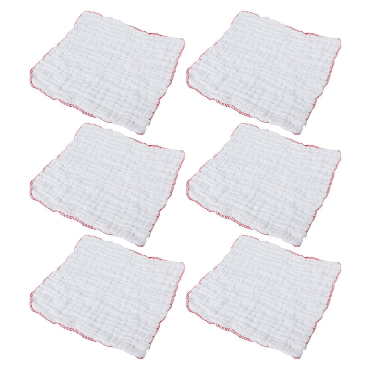 6 Paños de Cocina Muselina de Algodón Gruesos y Absorbentes, Multiusos para Limpieza en Hogar y Cocina