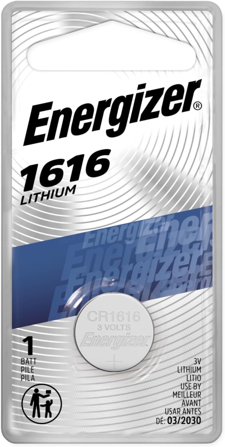 Panasonic CR1616 3V Coin Cell Lithium Battery, Retail Pack