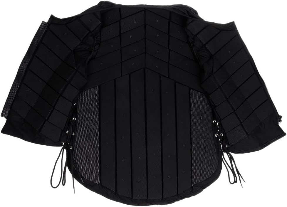 menolana Horse Riding Safety Eventing Equestrian Protective Vest Body Protector for Adults Boys and Girls, Equine Equestrian Equipment Supplies, Black : Sports & Outdoors