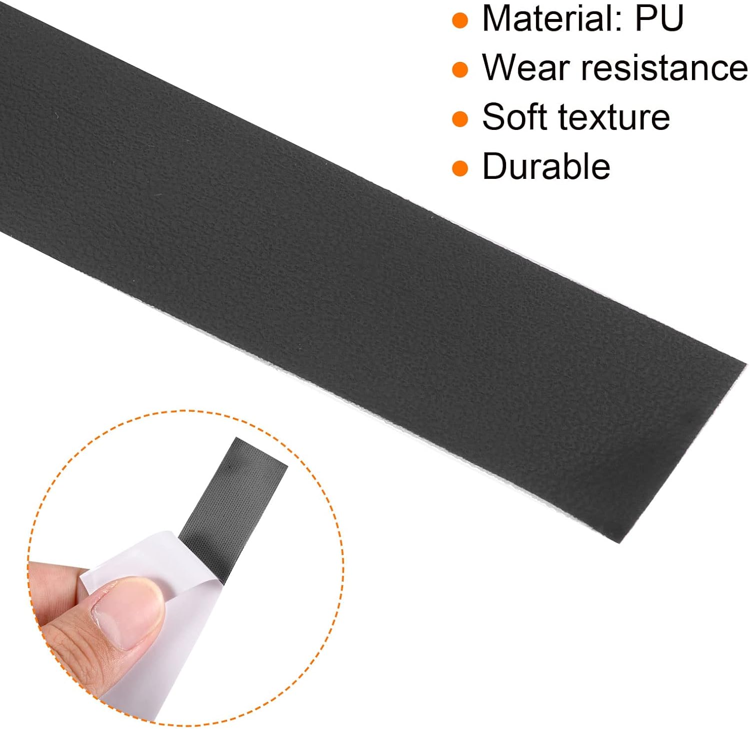 PATIKIL Badminton Racket Head Protector Sticker, PU Tennis Racquet Guard Tape Racket Frame Stickers Thickened Wear-Resistant