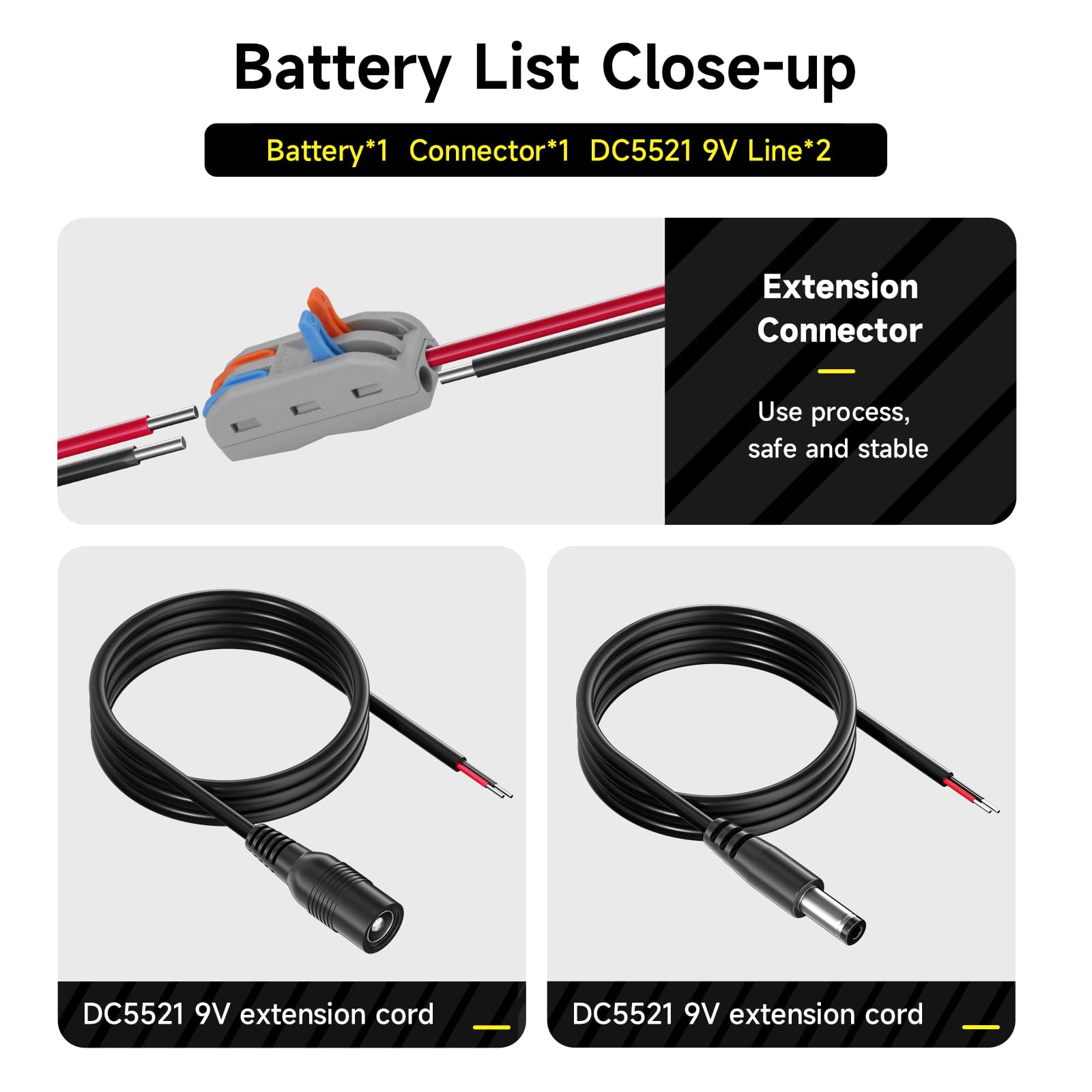 CITYORK 12.6V DC 3000mAh wiederaufladbarer Lithium-Ionen Akku für Solar Paneele, CCTV-Kameras, Camcorder, LED-Streifenlichter, MP3-Player, DIY-Projekte und mehr