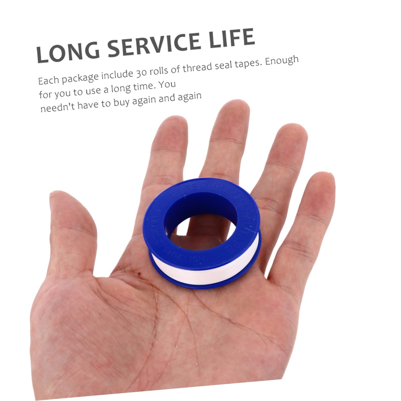 20 Rolls PTFE Sealing Tape for Plumbers Pipe Thread Seal White
