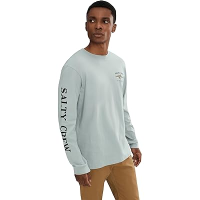 Мужская рубашка Salty Crew Bruce Long Sleeve Tee quarry