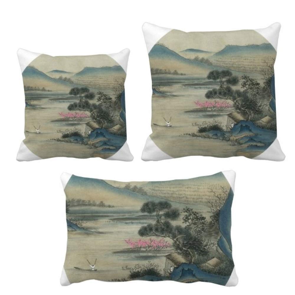 Coussin peinture chinoise de décoration intérieure, cadeau idéal maison