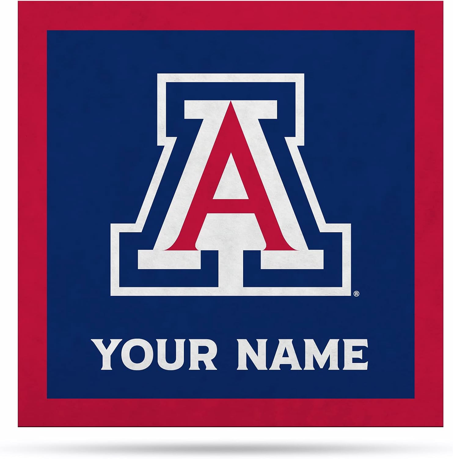Rico Industries NCAA Arizona Wildcats Personalized 23" Felt Wall Banner - Sports Decor for Man Cave, Game Room, Office & Bedroom - Long-Lasting, Customizable Wall Decorations - Made in The USA