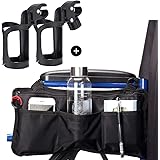 Wheelchair+Side+Bag+with+2+Pack+Drink+Cup+Holder%2C+Wheelchair+Storage+Bag+Come+with+Water+Bottle+Holder