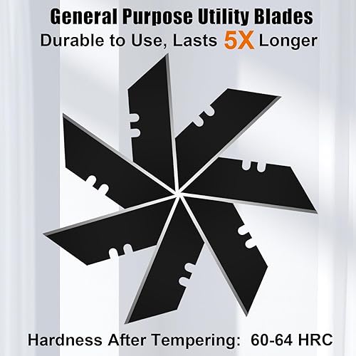 Miniatura 19 de Vickay SK5 - Paquete de 60 cuchillas de repuesto de acero resistente con estuche de plástico, cuchillas de afeitar de tamaño estándar
