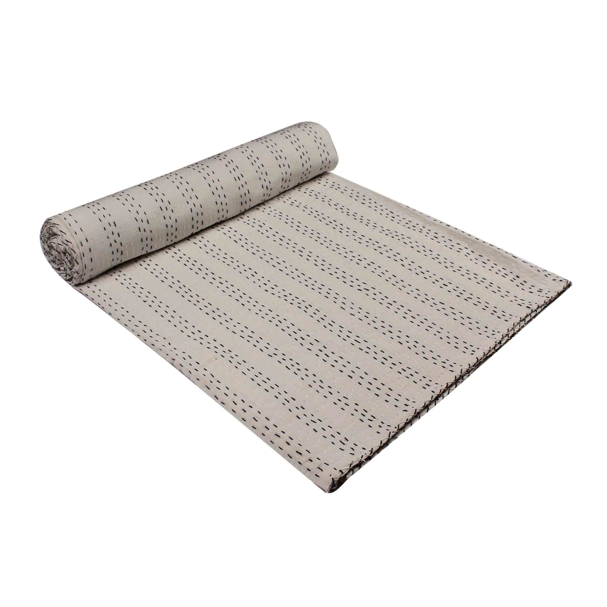 Quilt Kantha couvre-lit coton respirant anti-transpiration pour literie indienne