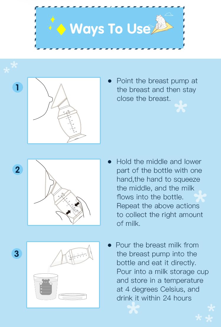 Generic Manual Silicon Breast Pump, Tansparent