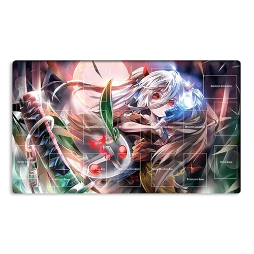 Neue Mlikemat Playmat Geisteroger & Schneehase TCG CCG OCG Sammelkartenspielmatte mit Zonen + Gratis Tasche (ZD039-038-A)