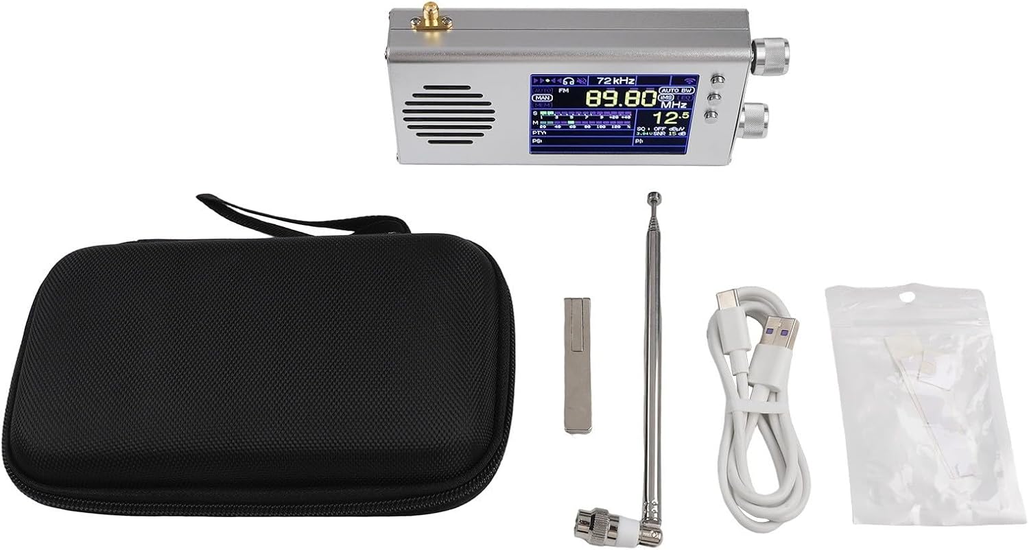 Minhe Radio Receiver,TEF6686 Plus Full Band Radio 2Nd Generation Full Band Radio V1.18 Firmware Optimized USB And Headphone Ports