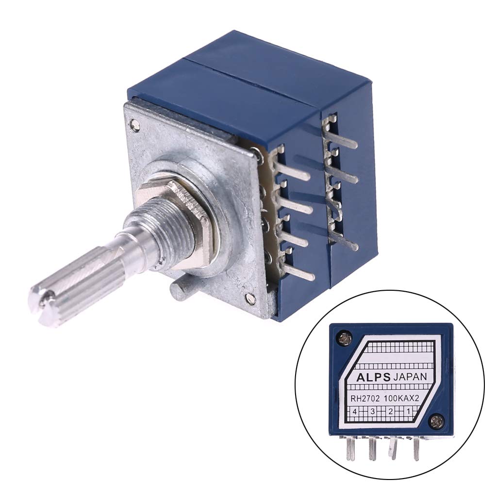 5 Potenziometri Duplex WH148 25mm 50K Ohm 8 Pin Per ALPS RK27