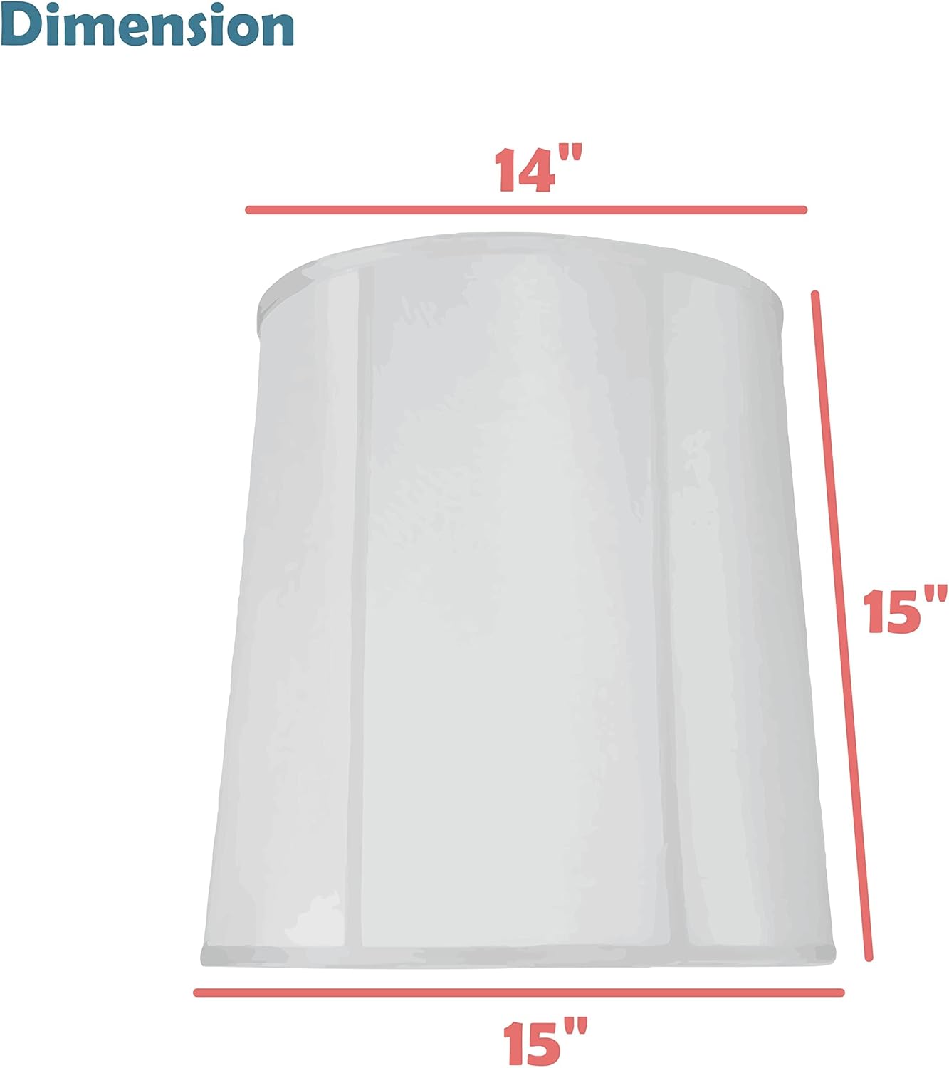 Aspen Creative 32531A, Transitional Drum (Cylinder) Shaped Construction Beige, 15" Wide (14" x 15" x 15") Spider LAMP Shade