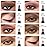 evpct 8Pcs Cream Eyeshadow Stick Set for Older Women, Brown Putty Desert Ginger Nude Brown Caramel Matte, Silky Matte Eyeshadow Applicator Sticks Waterproof, Blendable Eye Makeup sombras para ojos