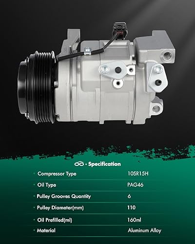 Vista 1422 de SCITOO Bomba de compresor de CA 1999-2005 para S-uzuki Grand Vitara 2.5L 1995-1998 para S-uzuki Esteem 1999-2001 para S-uzuki Vitara 1.6L