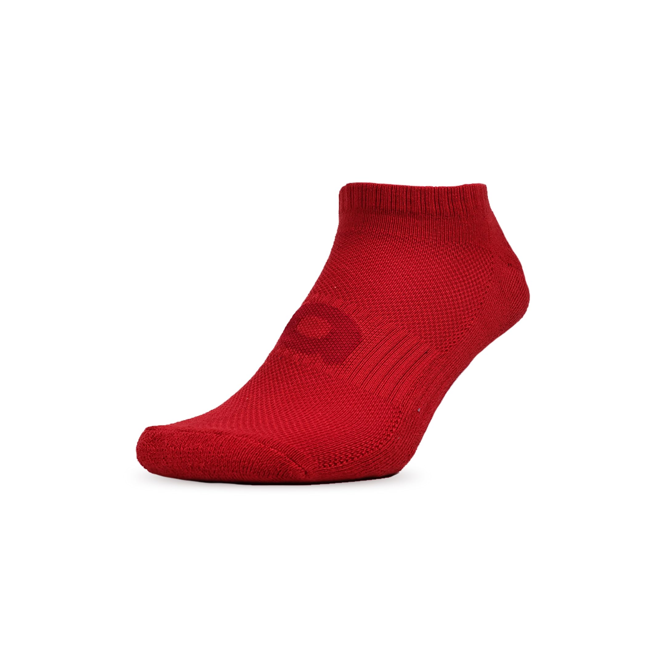 Aivin RUNNR Ankle Length Socks for Men & Women | Breathable, Cushioned & Sweat-Wicking Sports Socks for Running, Gym & Walking (Red)