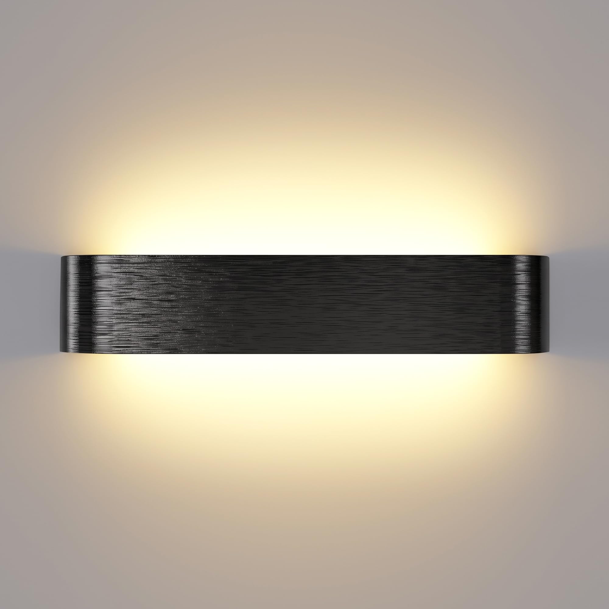 OOWOLF 41CM Indoor Led Wall Lights -Aluminium,3000K/4500K/6000K Adjustable Color Temperature, Brushed Finish Wall Lamp 1 Pack for Bedroom Living Room Kitchen Dining Room