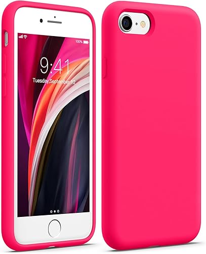 AOTESIER Funda compatible con iPhone SE y iPhone 8 de 4.7 pulgadas, sedoso al tacto, goma de silicona suave de alta calidad, antihuellas, cuerpo