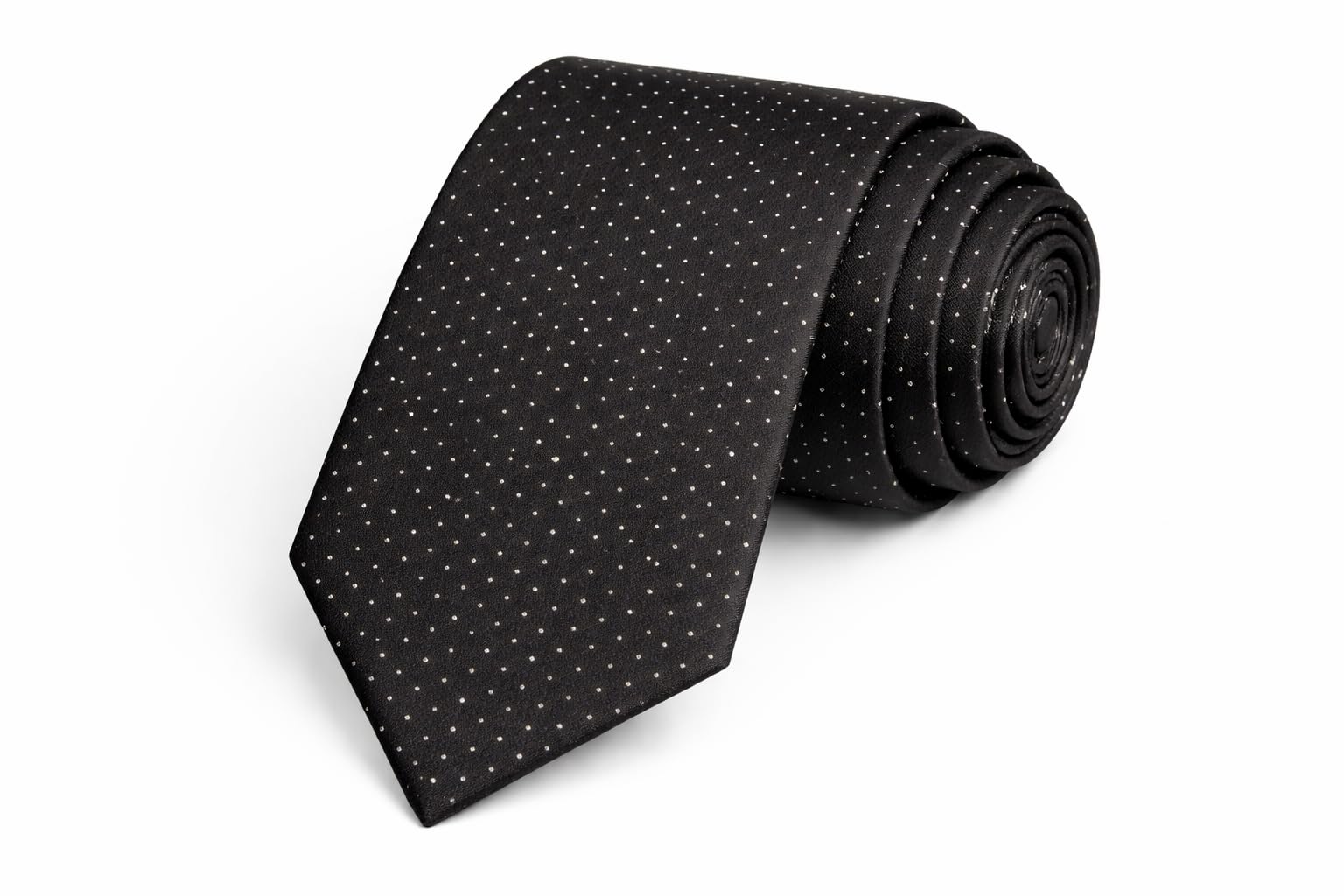 random stripe Premium Black Micro-Dot Necktie for Men | Elegant Formal & Party WearTie Crafted from high-qualitys microfibe-picture-47