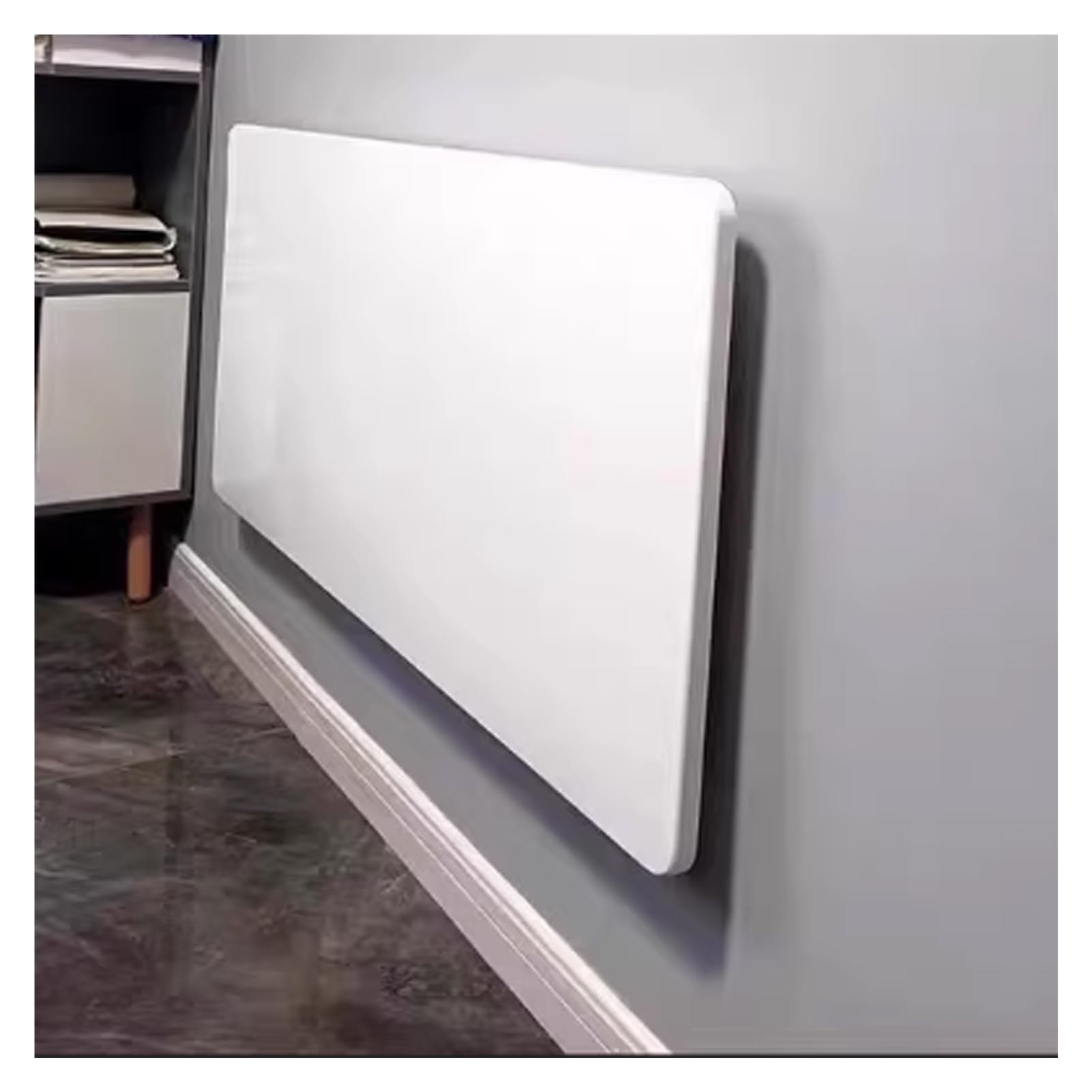 ZHANGGL Wall-Mounted Foldable Desk 90x50cm Folding Workbench for Kitchen Crafting Sewing Station - Space-Saving White Table for Home & Office Use