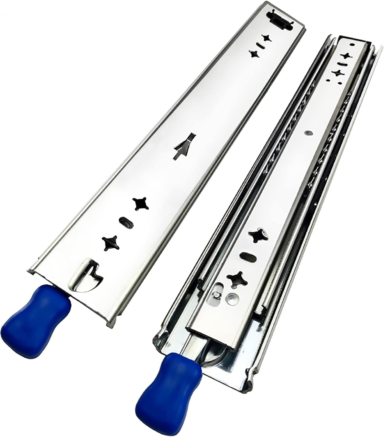 SHUHANGソフトクローズ引き出しレール300mmボールベアリングかんぜん引き出し式スライドレール負荷重量45KG左右