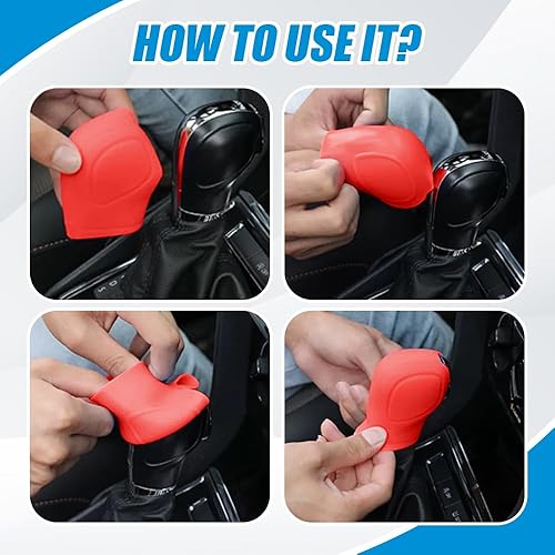Miniatura 5 de Car Gear Shift Knob Cover, Gear Shift Knob Cover Car Protect Accessories, Car Shift Protector Cover Protector, Silicone Automatic Gear Shift Knob K1