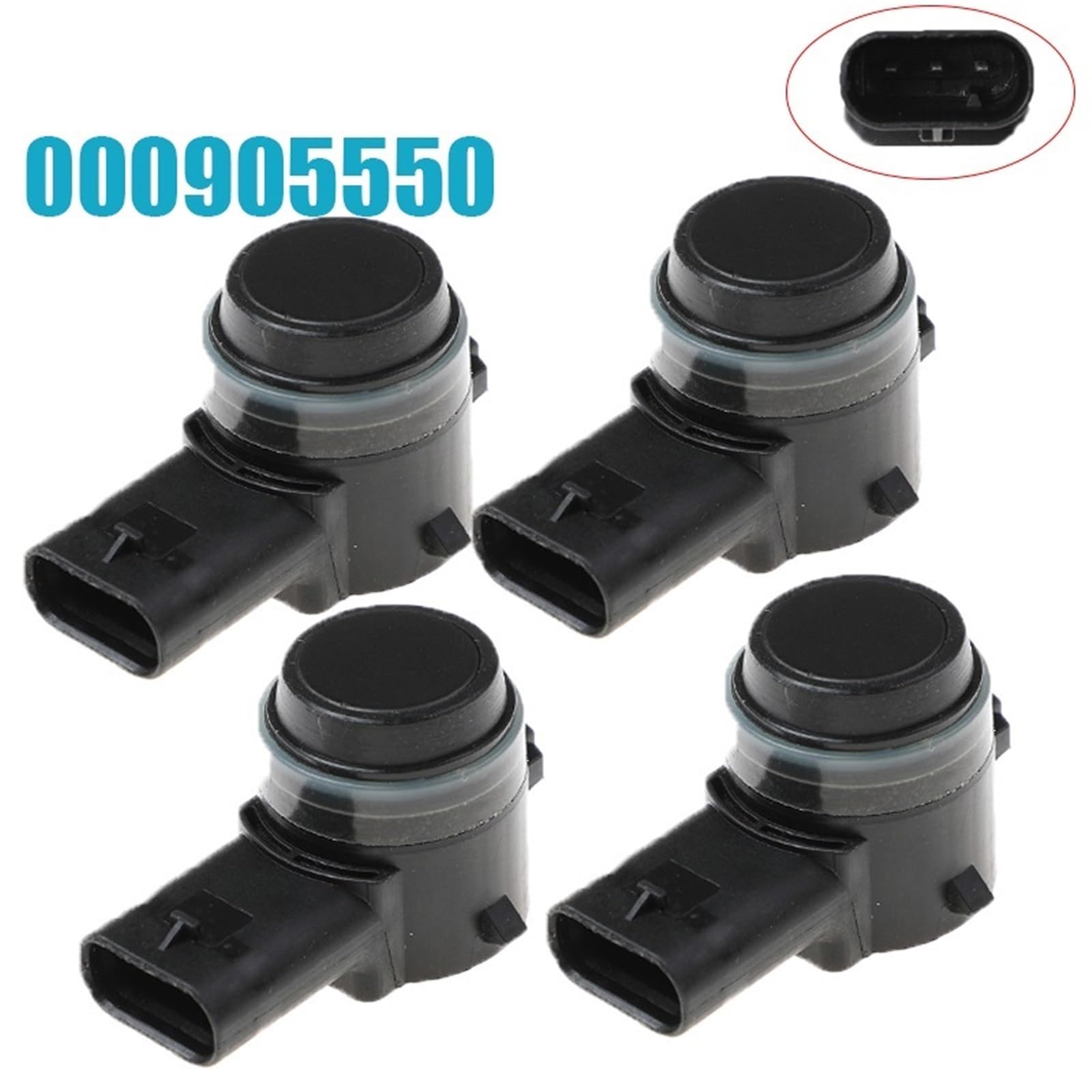 Capteur de stationnement Radar de recul capteur stationnement PDC ultrasonique pour Mercedes-Benz Classe C W246 W242 W205 Partie(4 pcs)