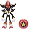 Sonic the Hedgehog 4-inch Shadow Action Figure with Star Spring Accessory. Ages 3+ (Officially Licensed by Sega)