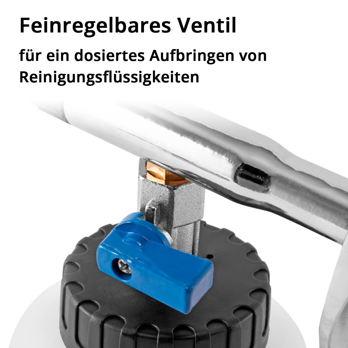 STAHLWERK Druckluft-Reinigungspistole RP-90 ST – Druckluftpistole mit Tornado-Effekt für Auto (KFZ), Werkstatt & Haushalt, Innenreinigung, regulierbares Ventil für Reinigungsmittel (weiß)