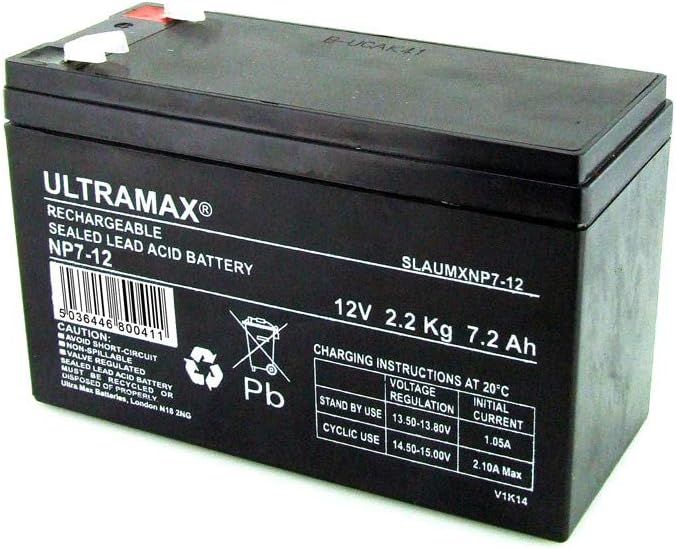 Enduring 6-FM-7 6-FM-7.5 12V 7Ah Sealed Lead Acid Replacement ULTRAMAX Battery