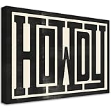 Framed Howdy Wall Art Western...