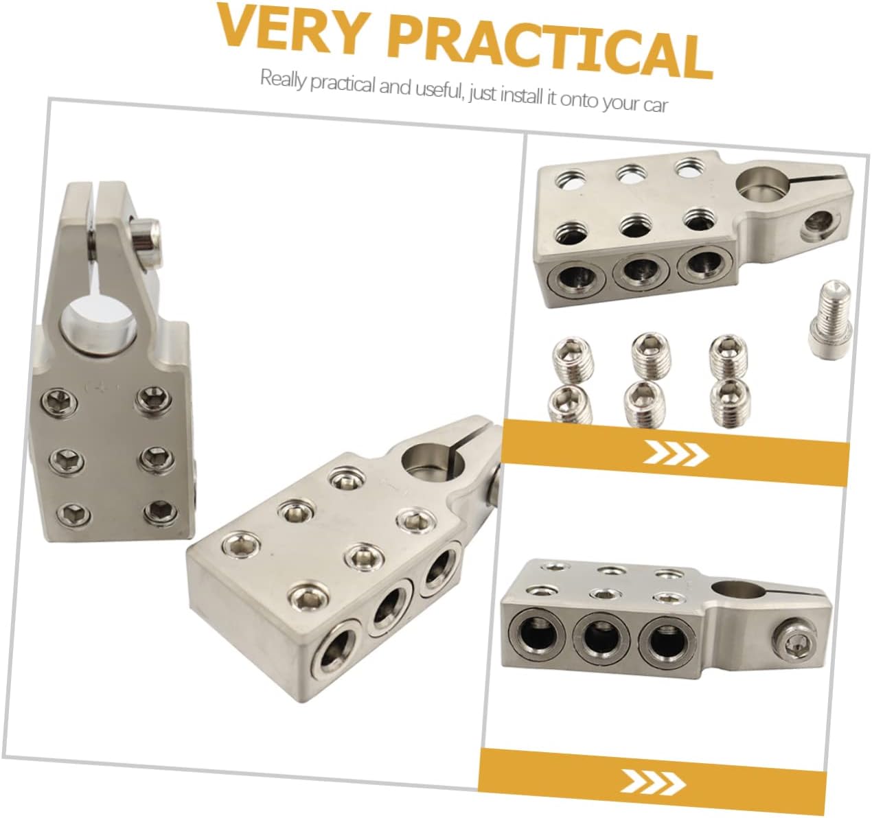 Heavy Duty Battery Terminal Clamp Gauge Wire Automotive Battery Terminal Connector Car Accessories Zinc Alloy
