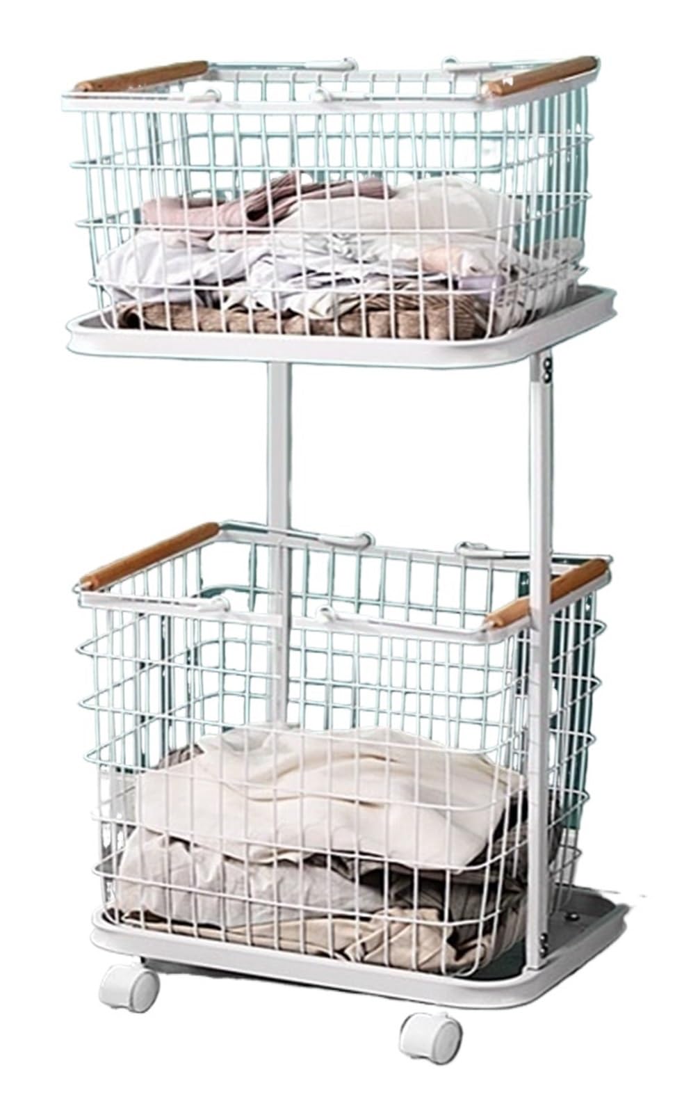 Laundry Trolley Large Capacity Basket Cart