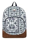 Roxy Women's Fairness Backpack, Dress Blues Square Flower