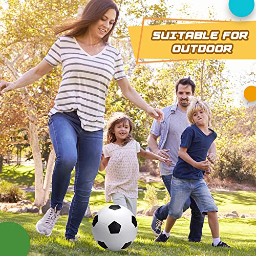 15 cm großes Fußballspielzeug für Kleinkinder, 3 Stück Gummi-Spielplatzbälle, Gummi-Hüpf-Kickball-Handball, Indoor-Training, Übung, Sport, Geschenk für Jungen, Pool, Hinterhof, Sand (mit Luftpumpe)