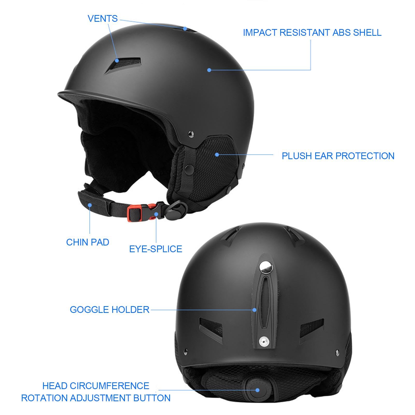 Elmetto da sci, Elmetto da snowboard,Cappello rigido antiurto