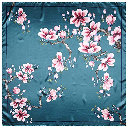 Image of Women's 35 inch Satin Square Silk Like Hair Scarves and Wraps Headscarf for Sleeping | Silk Feel Neckerchief, Hair Scarf, Fashion Bandana, Headscarf, Headband, Hair Wrap Sleeping, Daily Fashion Styling