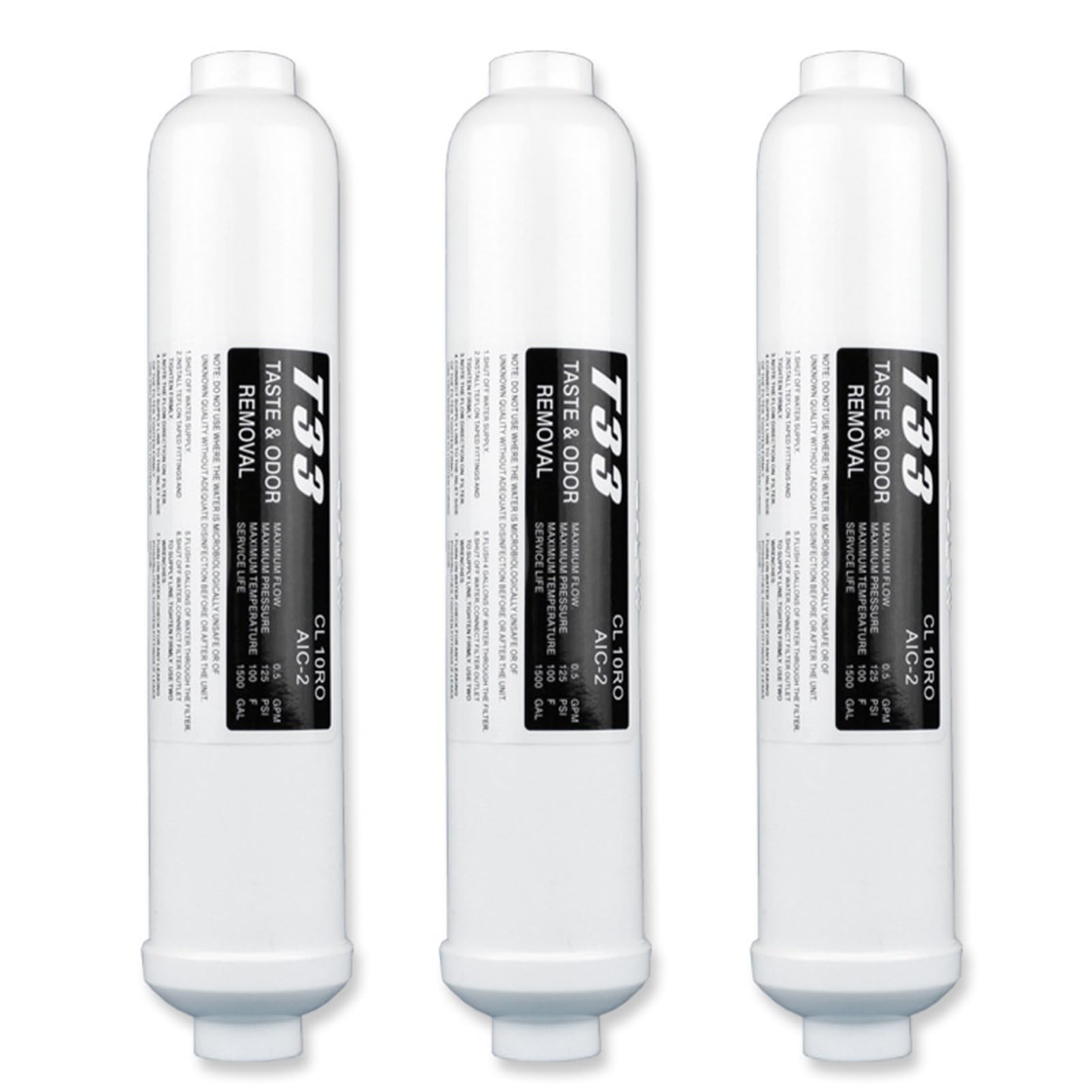Cartouches d'eau de coco T33 au charbon actif pour une boisson pure en cuisine