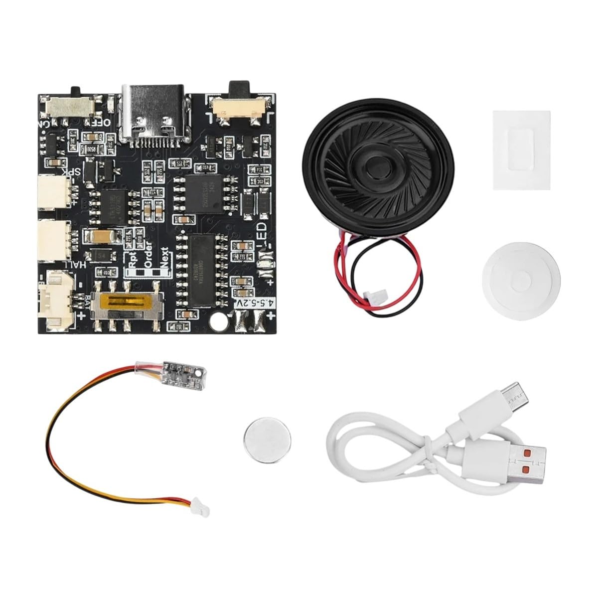 Recordable Sound Module MP3 WAV Button Control Music Voice Player Programmable Board with Speaker for DIY Grrieting Card Gift New 2026 Electronic & Accessories
