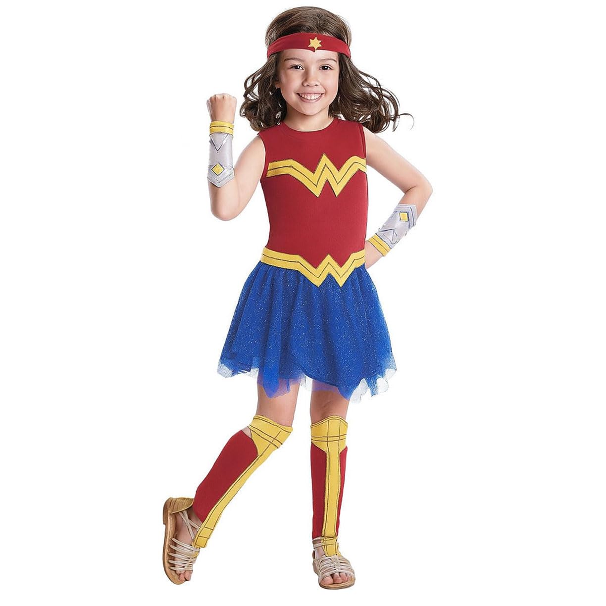 open lace back dress Girls Wonder Woman Princess Tutu Costume Dress  Mia Belle Girls