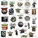 cillop Star Wars The Mandolarian - 50 Pieces Baby Yoda Sticker Vinyl Decal - for Car, Window, Bumper, Laptop, MacBook, Water Bottle