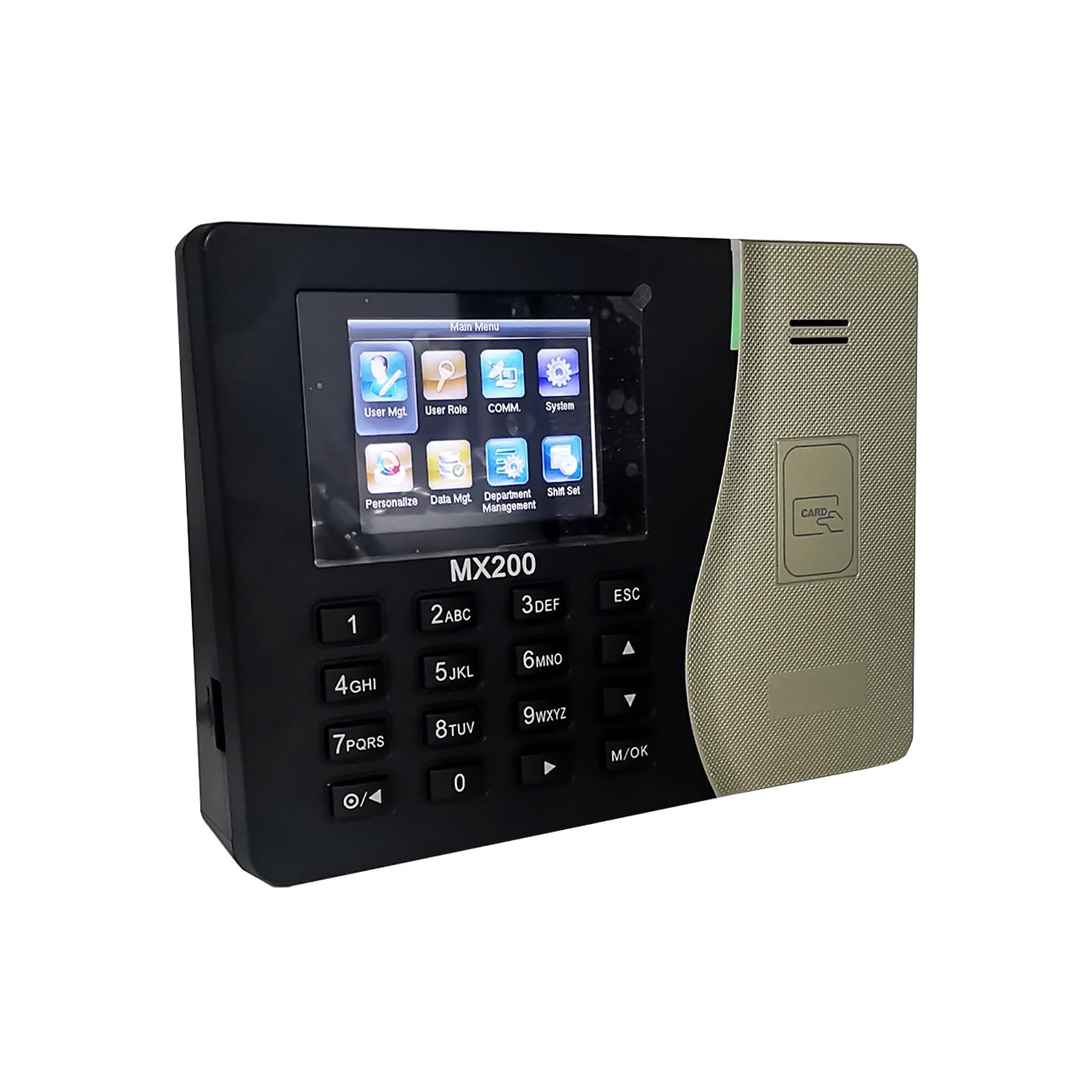 Control horario empleados, MX200 Tcp/Ip RFID 125khz de asistencia de tarjeta SSR tarjeta de proximidad reloj de tiempo máquina de Control de empleado dispositivo electrónico para empleados(English Men