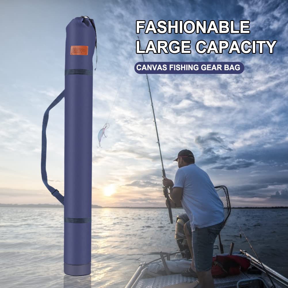 Starnearby Borsa Multifunzione in Tessuto Oxford per Canna da Pesca e Ombrellone - Tracolla e Custodia per Rete da Pesca