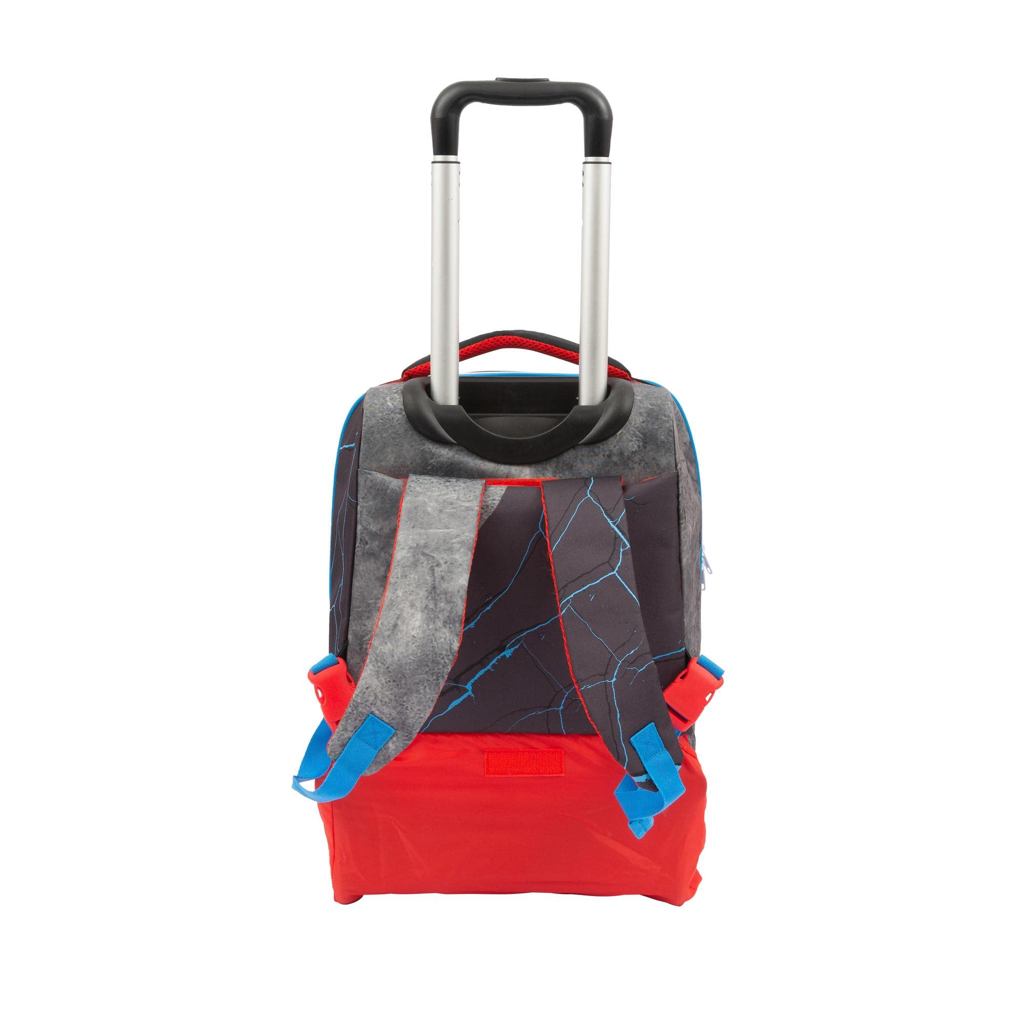 Go Pop - Zaino con Trolley maschile - 3 Grafiche Frontali Intercambiabili e Pop-Up, 2 Scomparti con cerniera, Spallacci Imbottiti, adatto alla scuola primaria, 34 l x 47 h x 23 p - 36 litri