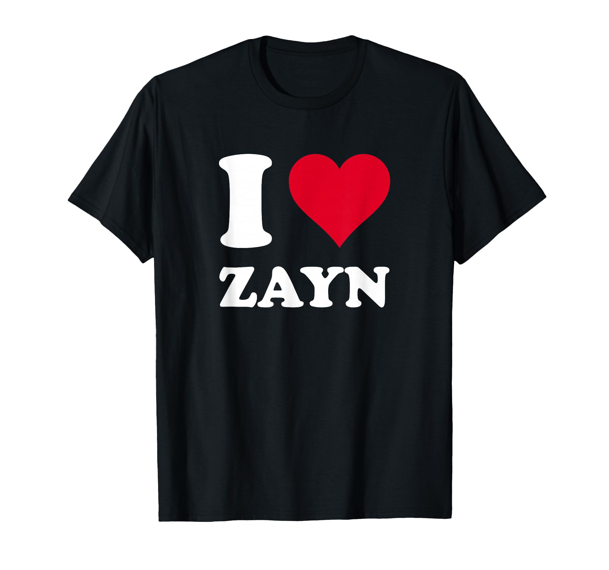 Red Heart I Love Zayn T-Shirt